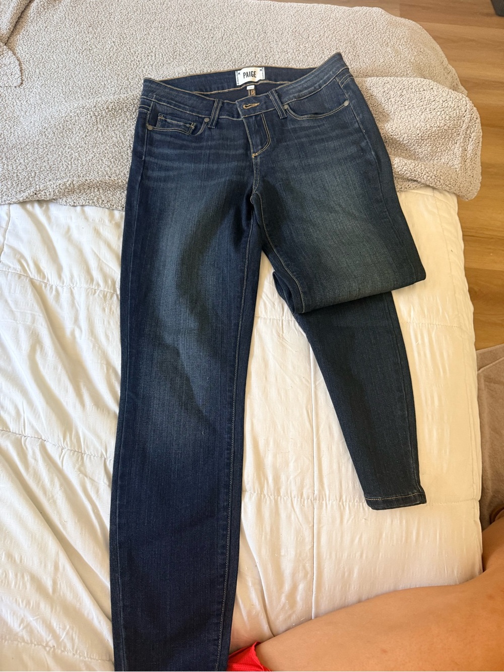 PAIGE Women's Dark Blue Skinny Jeans - Deep Indigo